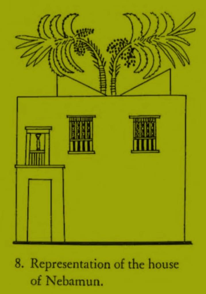 Neb Amun house Egyptian House. Egyptian Domestic Architecture.Egyptian architecture 