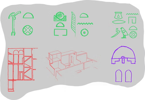 Thebes, Amarna, and New Gurna, egyptian ancient cities and architecture