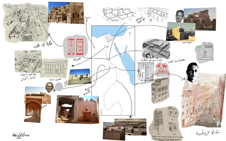 Thebes, Amarna, and New Gurna, egyptian ancient cities and architecture